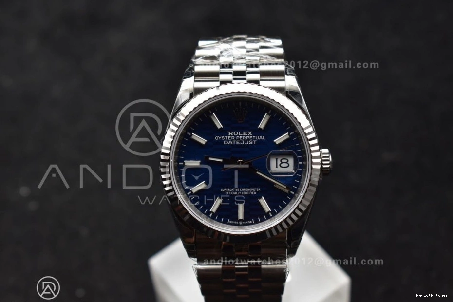 Checked Edition SS 1:1 36mm VS 583 904L Dial Bracelet on DateJust VSF Blue Best Jubilee 126234 EasyMatch 1225